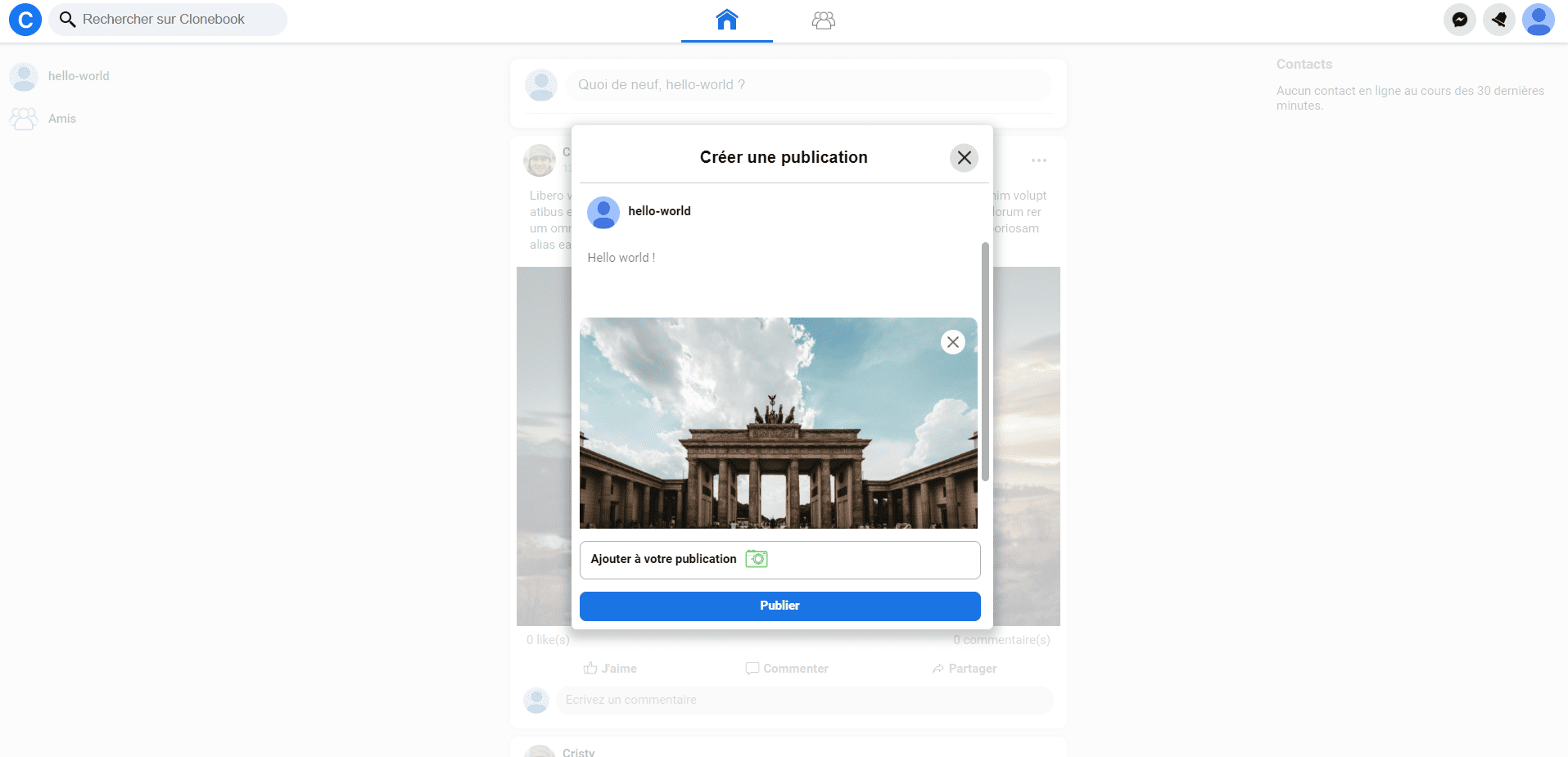 Clone de Facebook